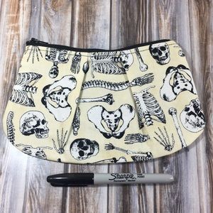 Skeleton Print Makeup Bag